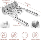 Star Brand Pastry Cutter with Grinder Spaghetti Dough Roller Knife Stainless - Image 2