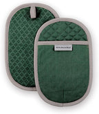 KitchenAid Asteroid Pot Holder 2-Pack Set, Pebbled Palm Green by KitchenAid