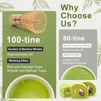 5Pcs Matcha Whisk Set, 18OZ Bowl - Image 2