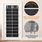 Over the Door Organizer 5 Tiers, Extra Large Behind Door Storage of 10 - Image 7