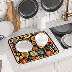 Bohemian Style Flowers Drying Pad Boho Floral Dish Drying Mat - Image 6