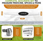 Spring Chef Magnetic Measuring Cups & Spoons Set, Strong N45 Magnets, Heavy - Image 6