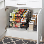 Kitchen Details 3 Tier Can Storage Organizer Rack in Black - Image 5