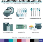 COOK WITH COLOR Prep Bowls with Lids- Wide and Deep Nesting Plastic Small - Image 7