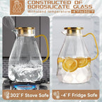 Yirilan 2.8 Liter Glass Pitcher - Image 3