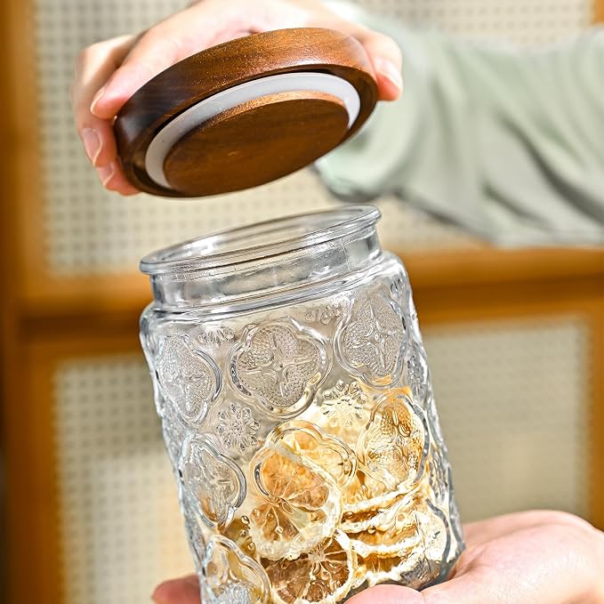 Adodeen 24oz Vintage Glass Canister - Image 6