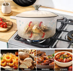 6 QT Enameled Cast Iron Dutch Oven - Image 7