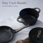 Ceramic Cookware Set 22 Piece Nonstick Pots and Pans Set Non Stick Kitchen - Image 9
