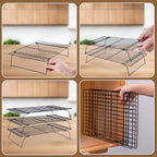 Cooling Rack for Baking 3 Tiers, Stainless Steel Baking Cooking Cooling Racks - Image 5