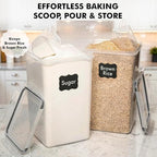 WHITE FEATHER SUPPLIES 2 PC Large Food Storage Containers - Image 4