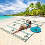 HIHOHO Beach Blanket Waterproof Sandproof Extra Large Beach Mat 79" X - Image 5