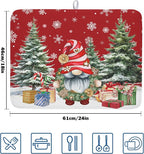 Christmas Dish Drying Mat for Kitchen Counter, Merry Christmas Dish Drying Mat - Image 2