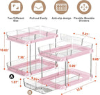 Delamu 2-Tier Multi-Purpose Bathroom Under Sink Organizers and Storage - Image 2