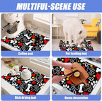 Dog Paw Bone Dish Drying Mat for Kitchen Counter Drying Pad Absorbent - Image 7