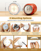 Cabinet Lights, Battery Operated LED Puck Lights - Image 4