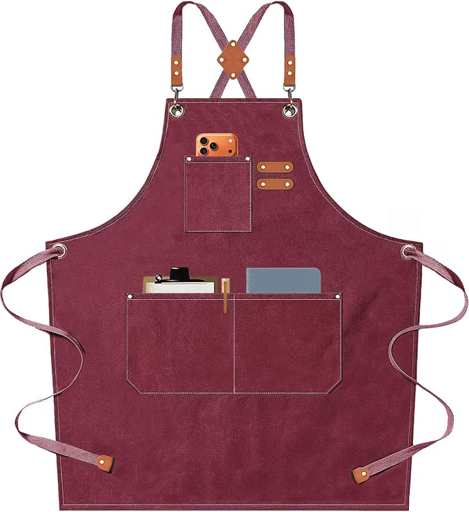 AFUN Chef Aprons for Men Women by BringYouaFun