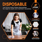 Xpose Safety 300 White Plastic Disposable Aprons - Image 4