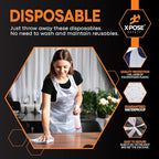 Xpose Safety 48, 000 White Plastic Disposable Aprons - Image 4