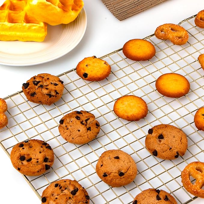 BRIOUT Cooling Rack for Baking, 16x10 Inches Baking Rack, Thick Wire Cookie - Image 6