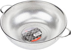 Chef Craft Select Microperforated Colander, 5 Quart, Stainless Steel - Image 2