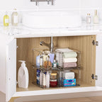 Vtopmart 4 Pack Large Stackable Storage Drawers, Easily Assemble Acrylic - Image 2