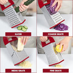Urbanstrive Cheese Grater With Container, Professional Cheese Grater with Handle - Image 3