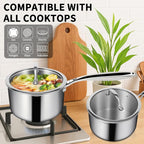EWFEN 3 Ply Stainless Steel Saucepan - Image 3
