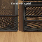 Desk Drawer Organizer Set, Paper Organizer Letter Tray - Image 4