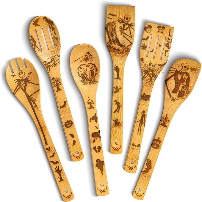 Nightmare Wooden Spoons for Cooking Before Christmas by WOODLANDSUSA