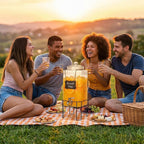 2 Gallon Glass Drink Dispenser, Drink Dispensers - Image 9