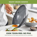 GreenPan Valencia Pro Ceramic Nonstick 11 Piece Cookware Set, Hard Anodized - Image 2