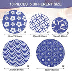 10Pcs Reusable Bowl Covers In 5 Size, Stretch Cloth Fabric Dish Cover Kitchen - Image 2