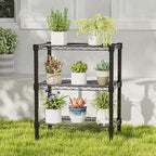 DUMOS 3-Tier Metal Wire Storage Shelves, Adjustable Standing Storage Rack Shelf - Image 8