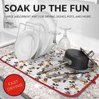 Disney Dish Drying Mats for Kitchen Counter – 16" x 18" Absorbent Kitchen - Image 2