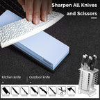 Intelitopia Complete Knife Sharpening Stone Set – Dual Grit Whetstone 400/1000 - Image 6