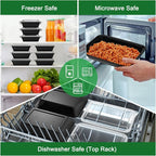 Dealusy 50 Pack 28 oz Meal Prep Containers Reusable - Image 5