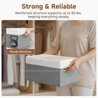 StorageWorks Fabric Shelf Baskets, Closet Organizers and Storage Basket - Image 6