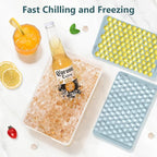 WIBIMEN Mini Ice Cube Trays, Small Tiny Round Pebble Crushed Nugget Ice Trays - Image 3