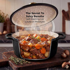 Zulay Kitchen 5 Quart Enameled Cast Iron Dutch Oven Pot - Image 4