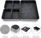 Welaxy Drawer organizers tray felt storage bin office Shallow Small Desk box - Image 3