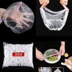 300 Pcs Reusable Elastic Food Covers –Stretchable Bowl & Plate Covers - Image 3
