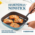 Farberware Cookstart DiamondMax Nonstick Square Deep Grill Pan/Griddle - Image 2