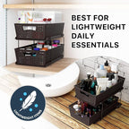 Simple Houseware 2 Tier Bathroom Organizer Tray Pull-Out Sliding Drawer - Image 8