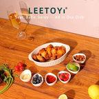 LEETOYI Porcelain Small Oval Au Gratin Pans, Baking Dish Set - Image 2