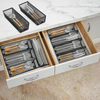 Neudeco Silverware Organizer, Mesh Drawer Organizer - Image 4