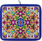 Mexican Talavera Dish Drying Mat Navy Blue Microfiber Dish Drain Pad by Giwawa