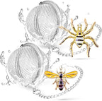 Tea Infuser 2 pcs TeaSanavie Tea Strainer Handmade Honey Bee & Spider Loose by TeaSanavie