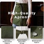 Unisex Waist Apron Half Bistro Apron Server Aprons - Image 3