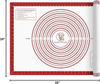 Non Stick Pastry Mat for Rolling Dough Fondant Pie Crust, Macaron Silicone - Image 8