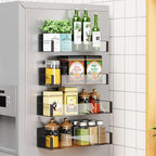 Vetacsion 4 Pack Moveable Fridge Magnetic Spice Racks - Image 6